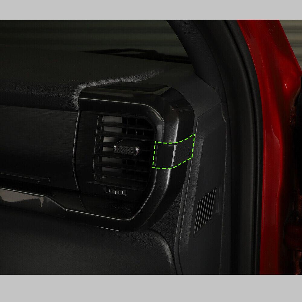 Center Console Dash Side Air Vent AC Outlet Cover Trim For Ford F150 2021+ Black
