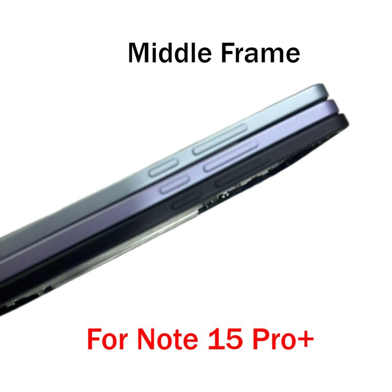 For Redmi Note 15 Pro Plus / Pro+ Middle Frame Housing LCD Front Frame Bezel With Side Button