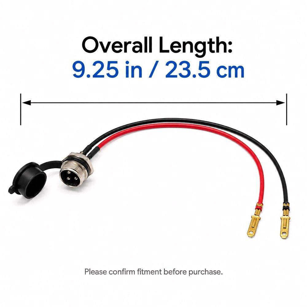 17AWG Draad Scooter Oplader Poort Laadcontact voor Razor MX350 MX400 SX350 E100 E200 E300 E-Bike