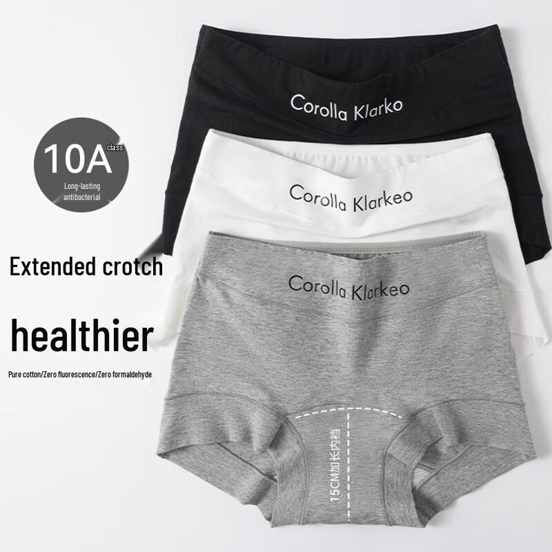 FitonTon Women's Pure Cotton Antibacterial Boxer Briefs