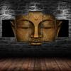 Buddha Meditation State 5 Piece Five Panel Wall Canvas Print Modern Art Poster Picture Home Decor Gift For Him For Her