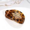 New PC Hair Claw Clip for Women New Design Leopard Matte Curved Flat Styling Barrettes Acrylic Lying Down Hair Accessories