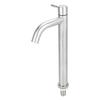 G1 2in Thread Stainless Steel Single Cold Sink Faucet Washbasin Water Tap for Bathroom Kitchen