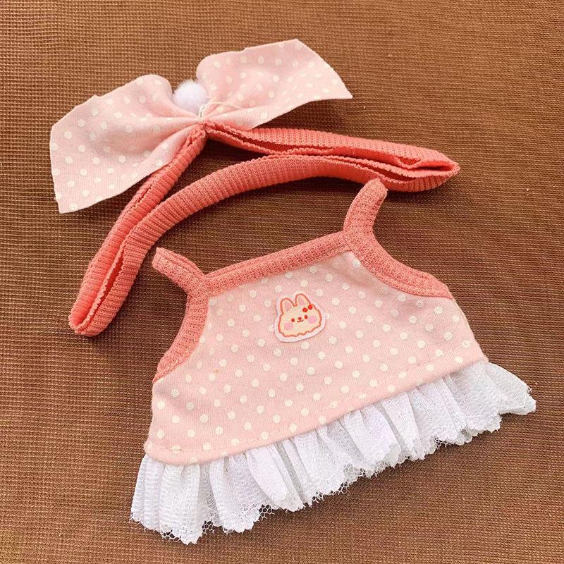 20cm Cotton Doll Clothes: Cute Princess Lolita College-Style Lace Dress