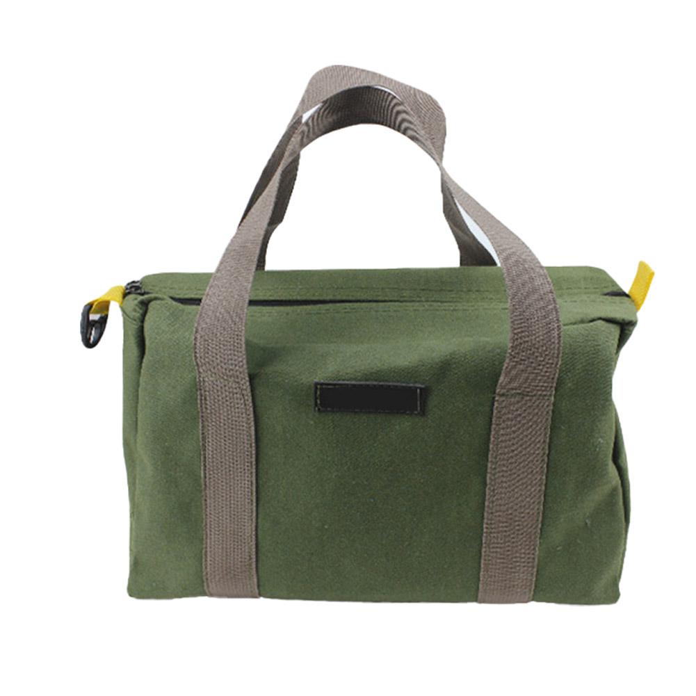 

Canvas Tool Bag Multifunction Pouch Tool Bags Storage Organizer Green/grey Tools Kit Parts Hardware Organizer Storage Case
