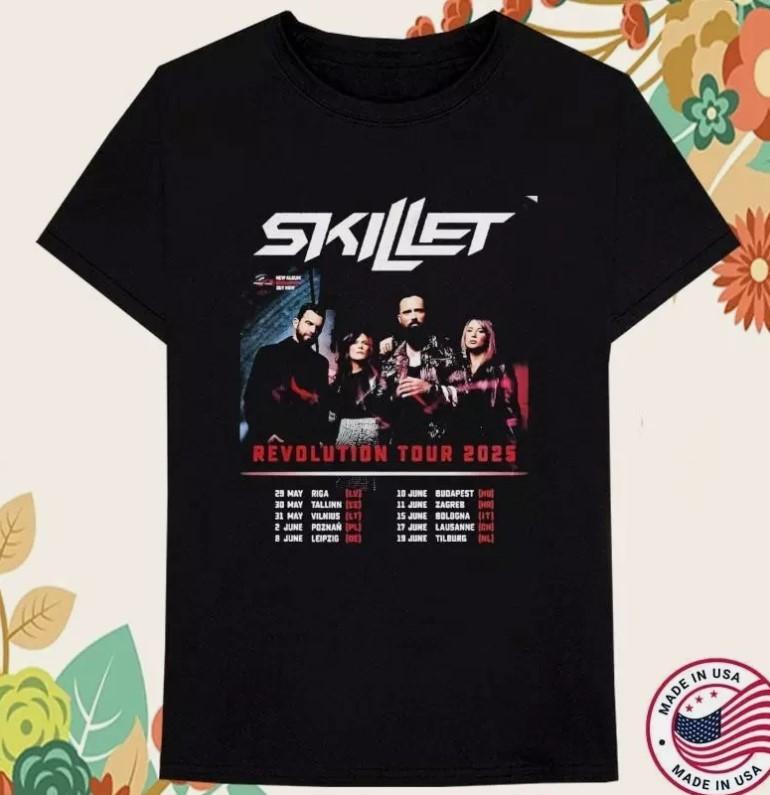 

Skillet Revolution Tour 2025 T-shirt Unisex T-Shirt XL