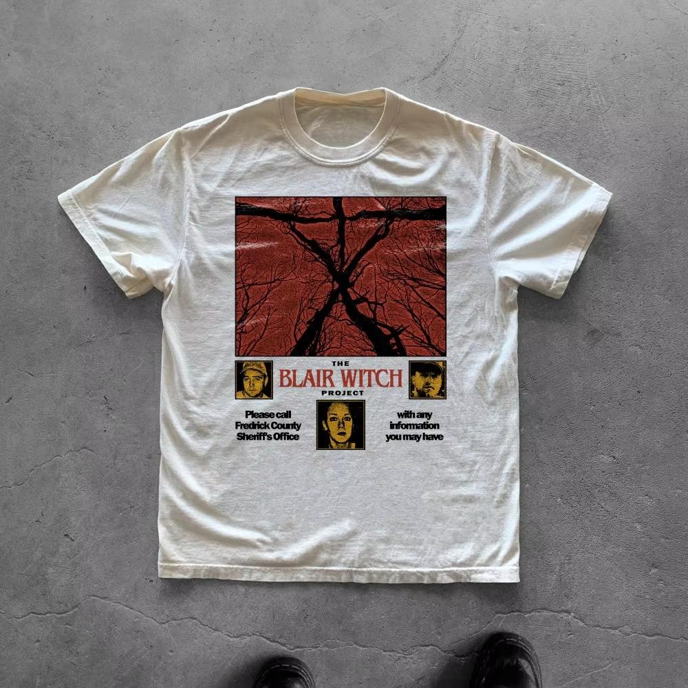 

Blair Witch Project Tshirt Retro horror movie Tshirt unisex pure cotton streetwear topTshirt vintage t shirt 4XL