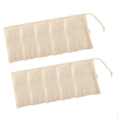 10 Pieces Soap Bag Pouch Sisal Foaming Net Holder Saver Bags Mesh for