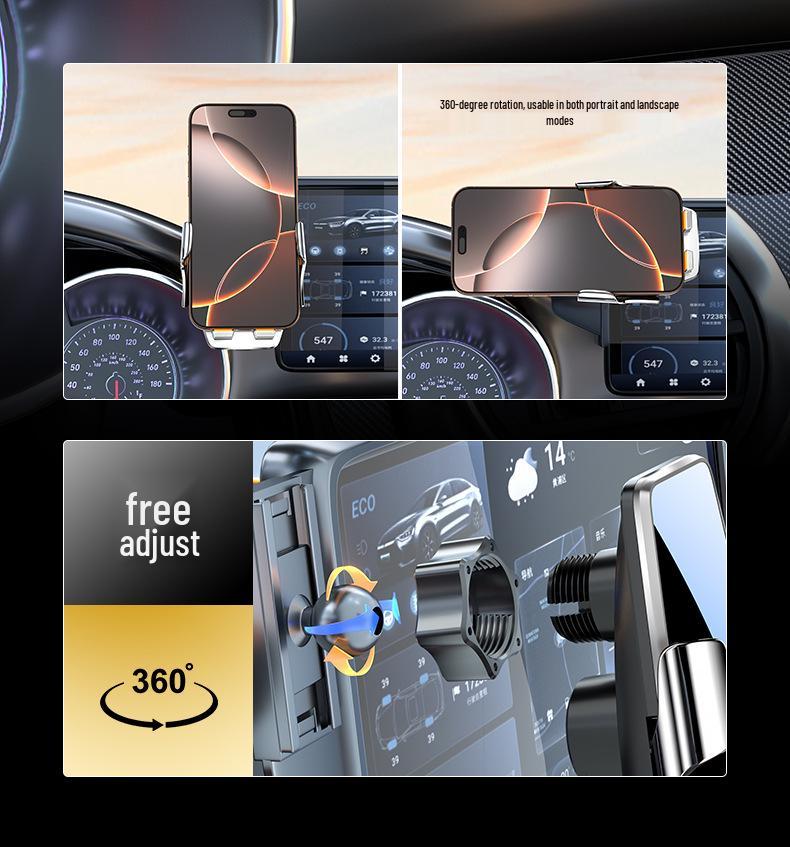 Heavy Duty Sinotruk Howo S6 Mobile Phone Holder for 24-25 Model Pickup Truck - Navigation Modification & Interior Decoration Accessories