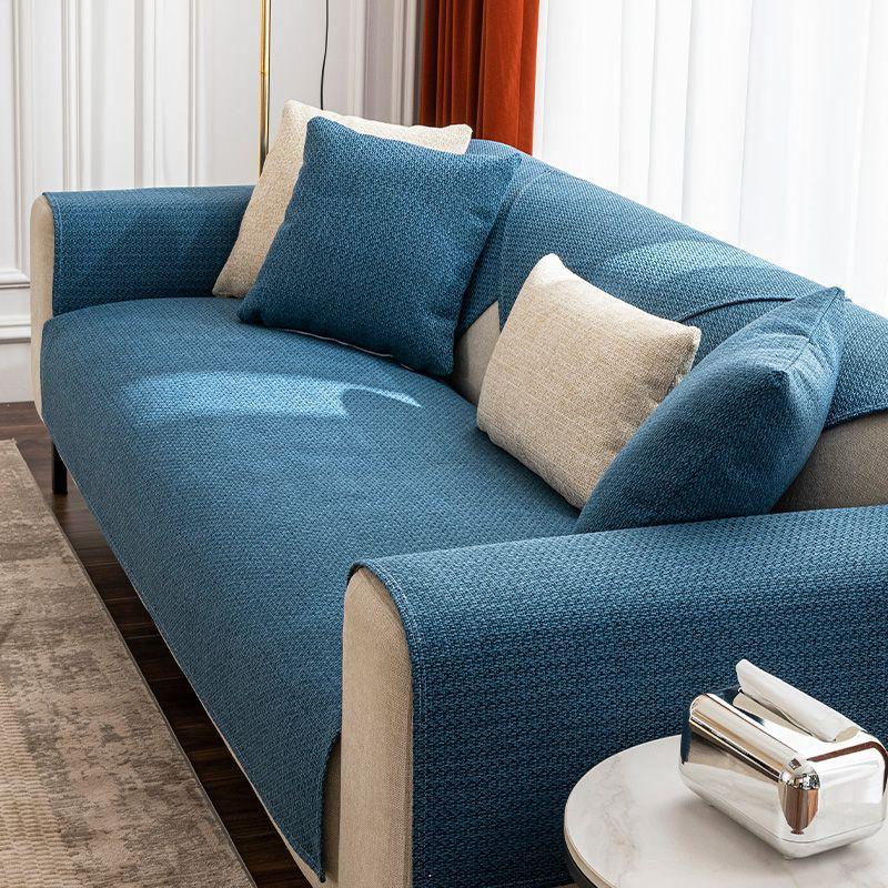 Minimalist Japanese Style Hemp Living Room Sofa Cushion Four Seasons Universal Cloth Liner Cover Towel Non-Slip Sofa Cover