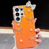 Samsung S26Ultra Mobile Phone Case A57 Star Diamond A27 Pearl Bow S26FE Protective Case A36 for Japan and South Korea