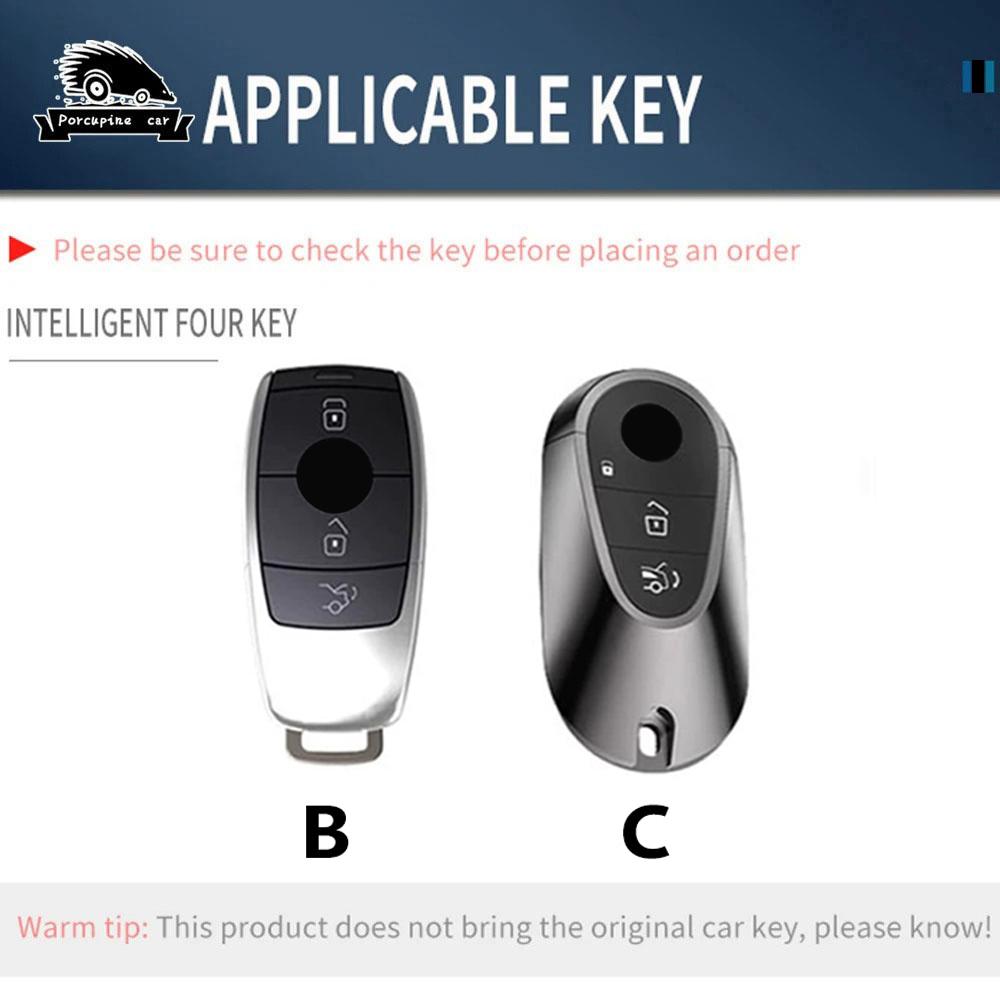 Zinc Alloy Car Key Case Cover For Mercedes Benz Amg E C S Glc Class E200 E400 E63 W213 S550 S560 C260 A200 Key Shell Protector