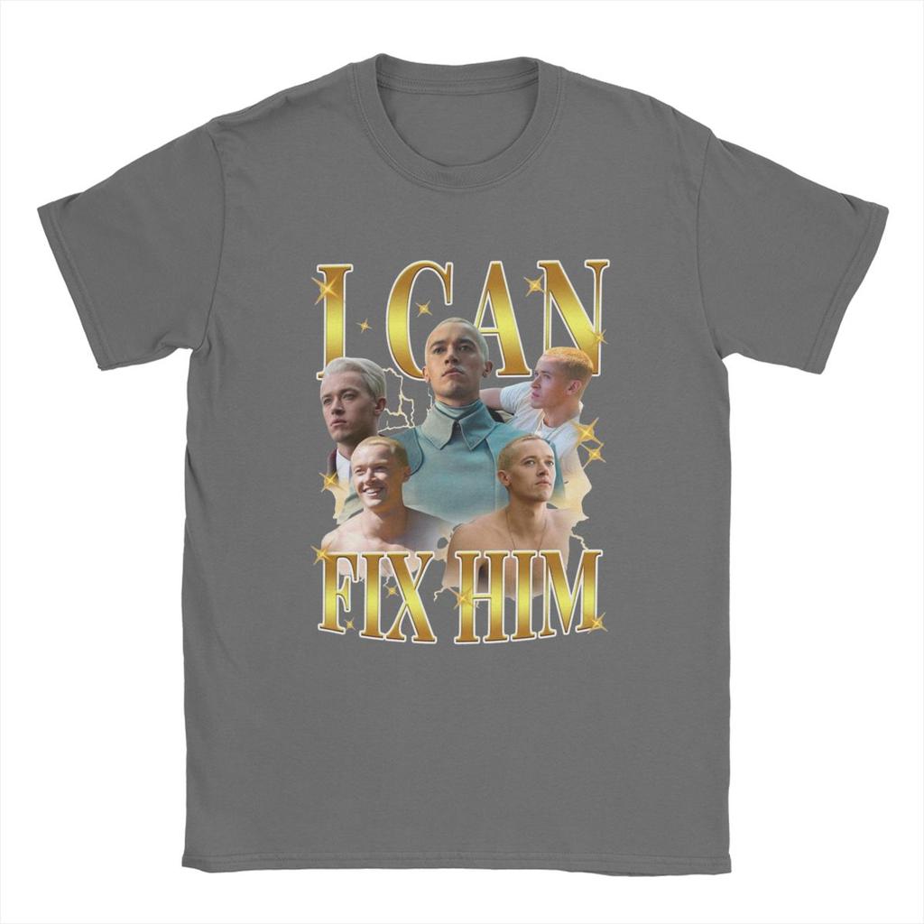Coriolanus Snow I Can Fix Him T Shirt Men Pure Cotton Vintage T-Shirts Crew Neck Hunger Games Tees Short Sleeve Tops Summer