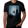 U2 Stay Fallen Angel Blue Tshirt Work Basic Short Sleeve Top Tshirt