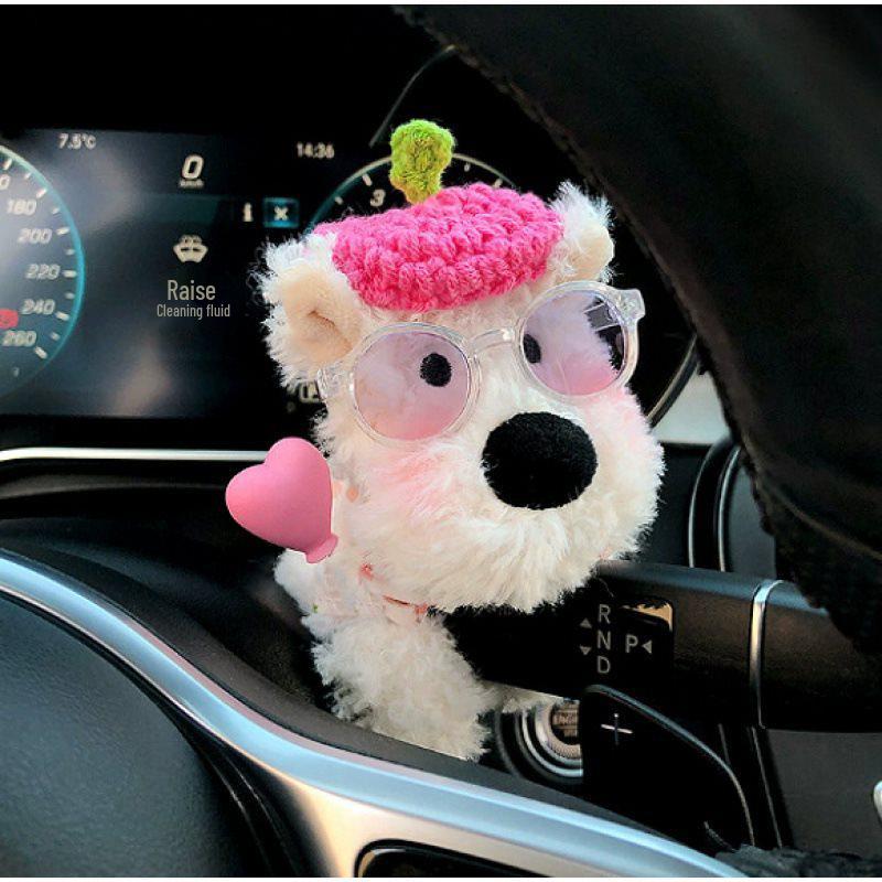 Plüsch Blinkerhebel Puppe - Auto Innenraum Ornament und Scheibenwischer Dekoration