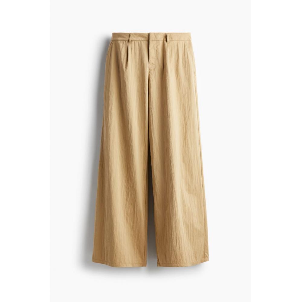 

H M Tailored Crepe Pants Beige