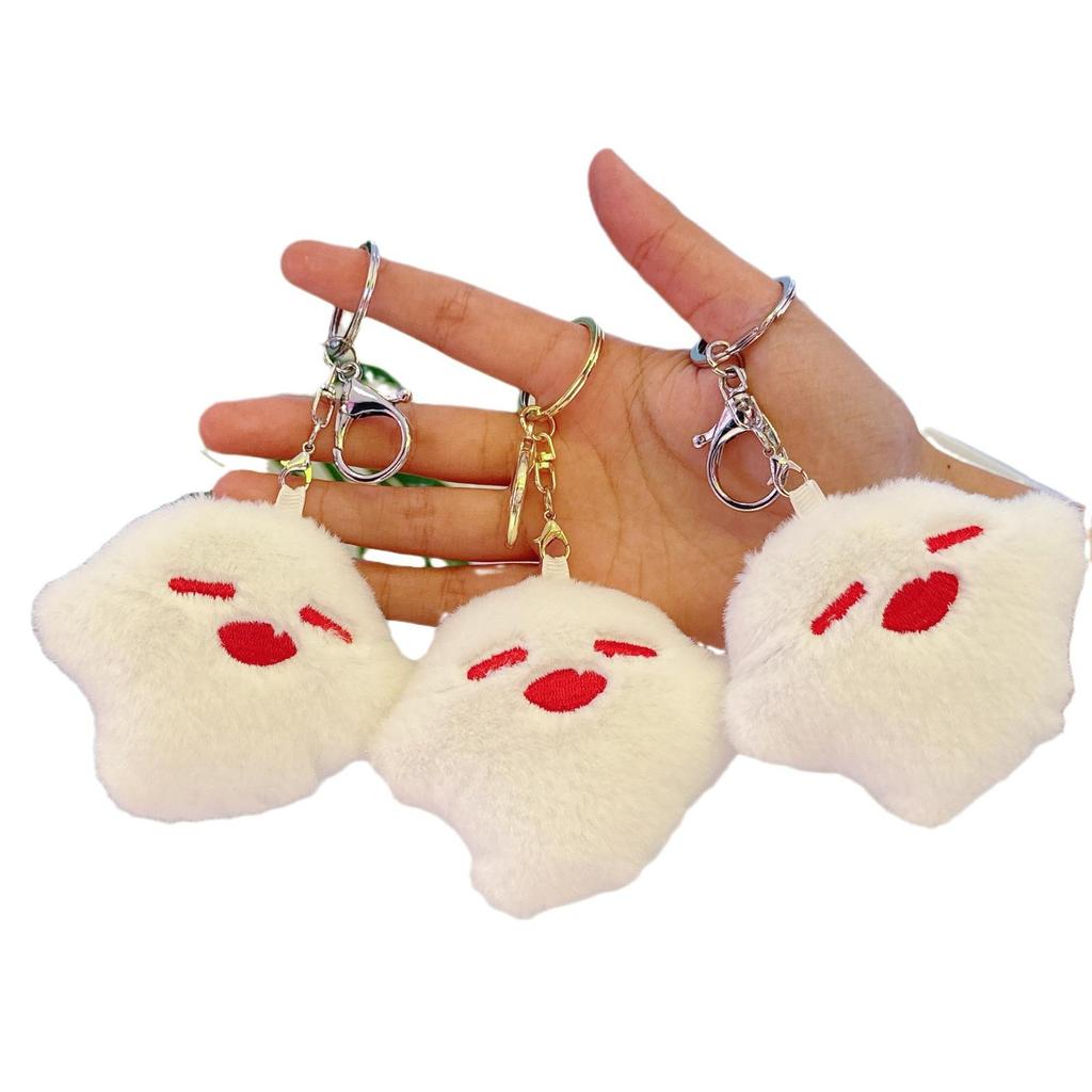 Halloween Plush Ghost Doll Pendant - Cute Backpack Decoration & Student Gift