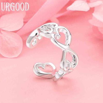 925 Sterling Silver Jewelry Heart Fashion Ring