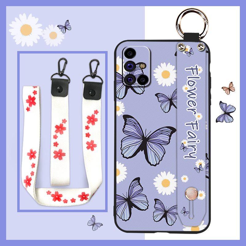 Silicone Fashion Design Phone Case For Samsung Galaxy M31S/SM-M317F/M315F Waterproof Oil Painting Ring Phone Holder