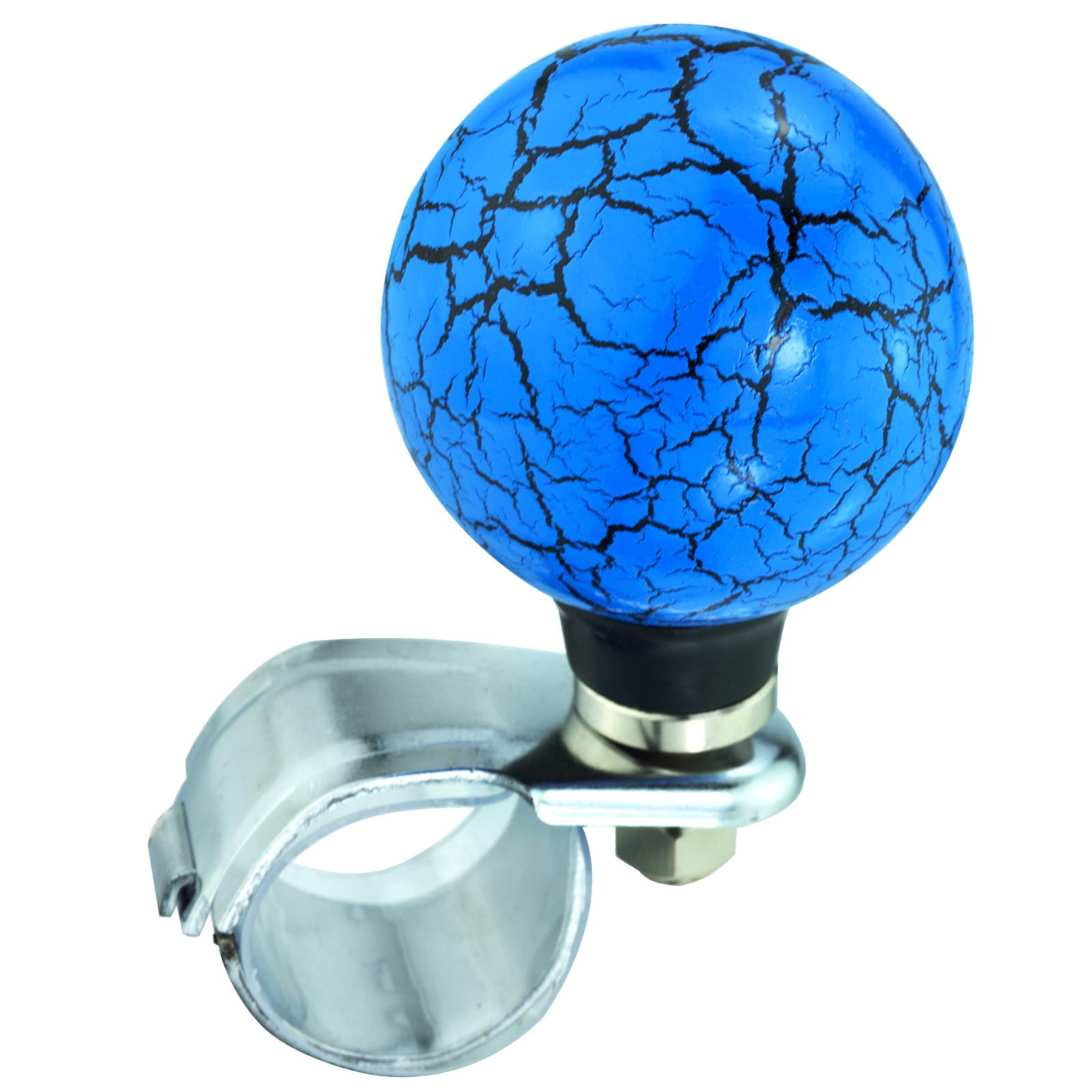 

Lunsom Ball Steering Wheel Knob Marbling Round Handle Spinner Turning Grip Helper Driving Power синий