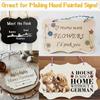 12 Pcs Unfinished Hanging Wood Plaques for Painting Wood Burning Home Decor