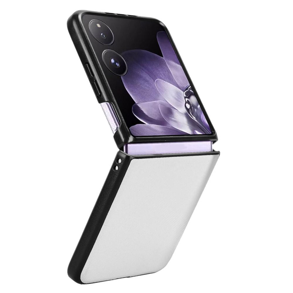 For Xiaomi Mix Flip 5G Case Carbon Fiber Texture Shockproof PU+PC Phone Cover