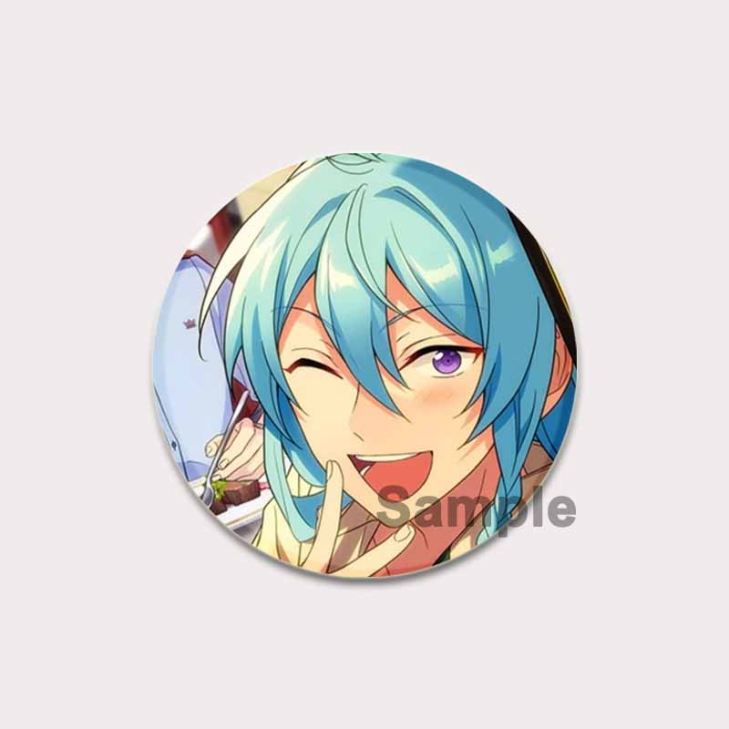 32/44/58mm Anime Ensemble Stars Pin Cartoon Figure Wataru Hibiki Brooch Creative Cute Art Badge for Backpack Decor Fans Collection Gifts