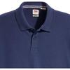 Levis Casual Comfortable Solid Color Short Sleeve Polo Shirt Men Tops Blue A7249-0001
