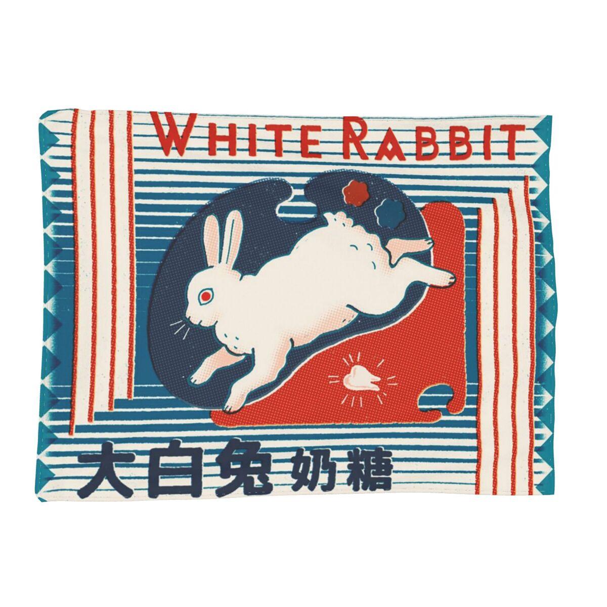 

White Rabbit Candy Blankets Soft Warm Flannel Throw Blanket Bedspread for Bed Living room Picnic Travel Home Sofa 80x120cm