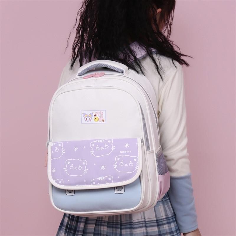 Capacity Adorable Large Student Backpack For Boys And Girls With Comfy Cushion Straps