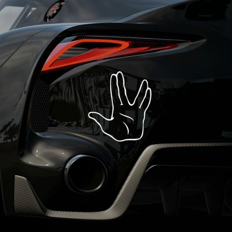 Funny Star Trek Hand Spock Car Truck Decal Sticker Window T181j