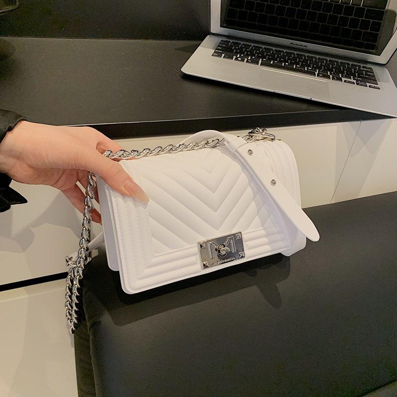 New high-end embroidery thread chain chain bag single shoulder crossbody women's bag