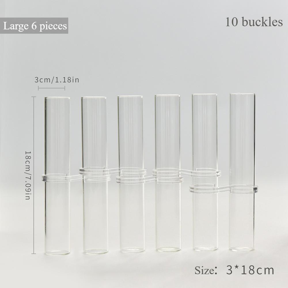 

Creative Simple Hinged Vase Aquatic Plant Vase Tube Transparent Folding Hydroponics Pot Flower Holder for Home Decoration
