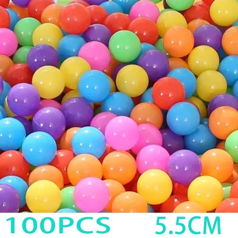 100Pcs Children's Toy Ocean Ball Environmentally Friendly Colorful Ball Outdoor Sports Games Explosion-proof Colored Balls