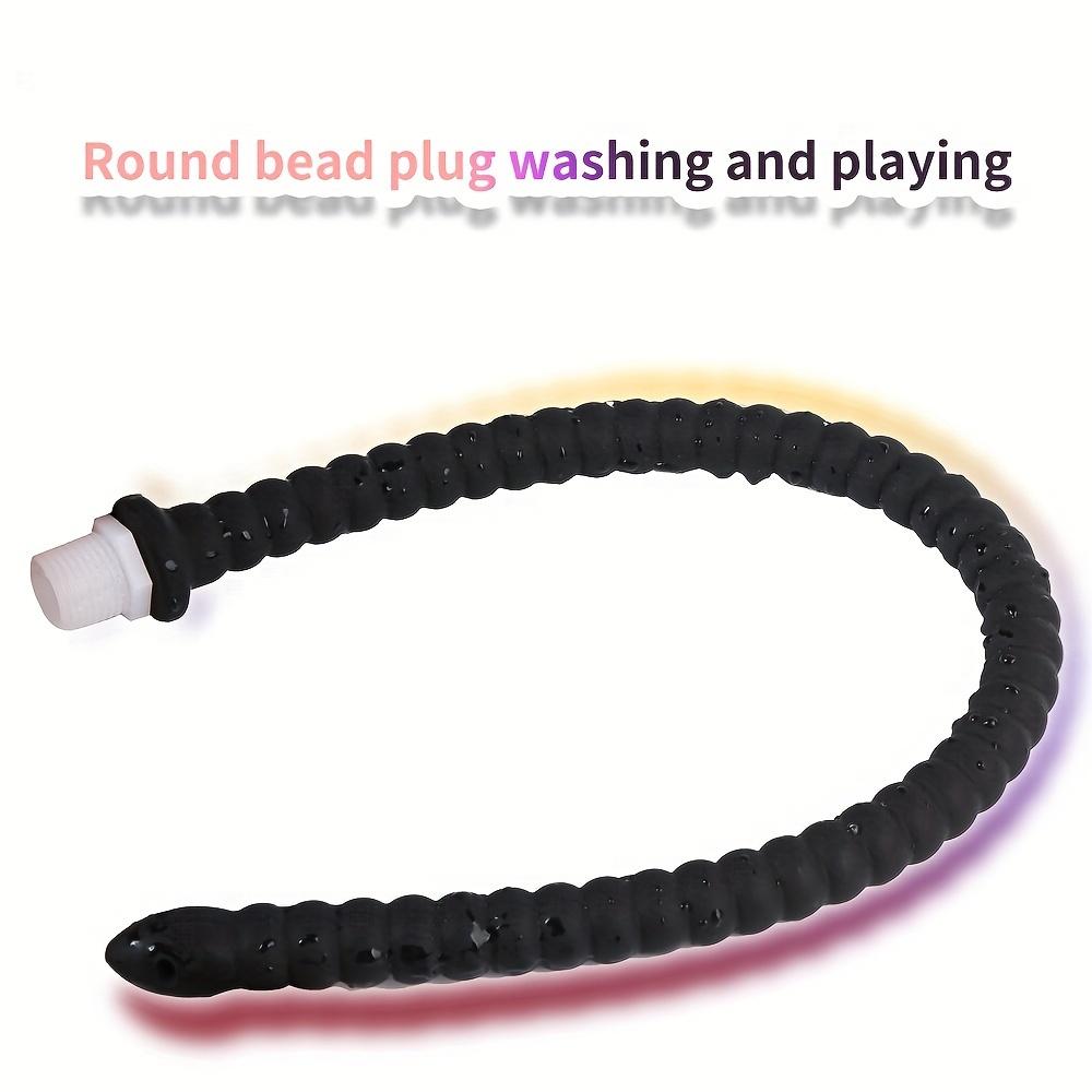 30/40/50cm Long Douche Silicone Enema Syringe Anal Shower Cleaning Head Anal Beads Butt Plug Nozzle Tip Faucet Attachment Gay