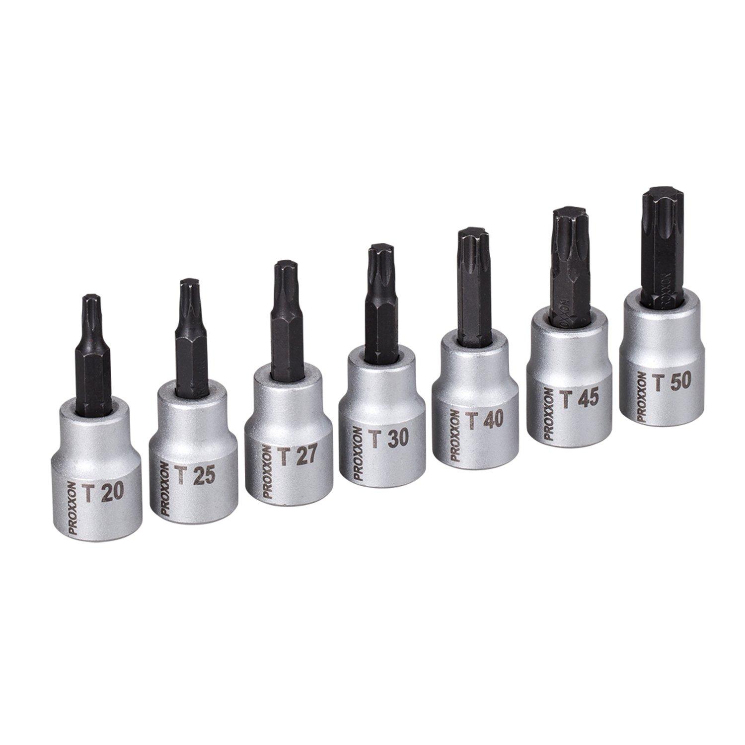 

PROXXON Torx Bit Socket inch 7 pieces set of 7 No.83652 3/8 (9.5mm)