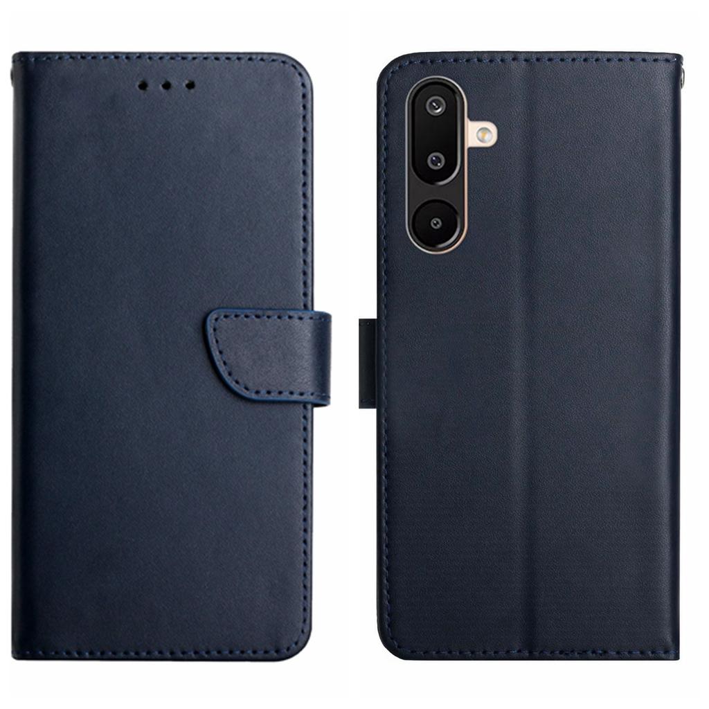 For Samsung Galaxy M36 5G Case Genuine Cow Leather Phone Cover Nappa Texture