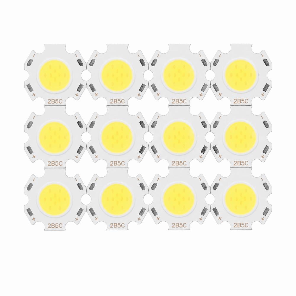 12PCS 5W COB Light Emitter 15-17V COB LED Chip Beads Easy Energy Saving Bulb Downlight Ceiling Lamp