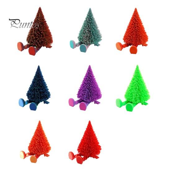 Decorative Figurine for Christmas Tree Figure, Flexible Movable Joints 3D Printed Figure Ornament, Creative Festive Atmosphere Desktop Display