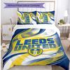 Leeds United Voetbal Beddengoed Set, 3 Delen, Comfortabel Huidvriendelijk Slaapkamer Dekbedovertrek Set