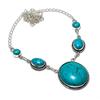 Natural Santa Rosa Turquoise 925 Sterling Silver Jewelry Necklace 18" ASN-6162
