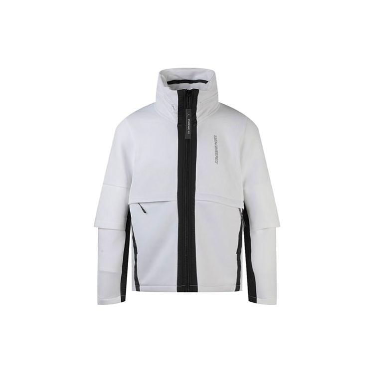 Air Jordan Air 23 Engineered Colorblock Zipper Stand Collar Jacket White Men s BQ5766-100 M
