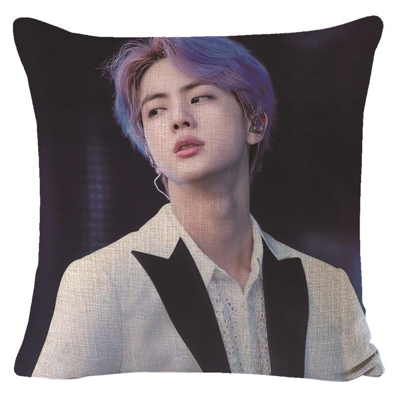 BTS Presente para Fã Capa de Almofada Decorativa para Sofá