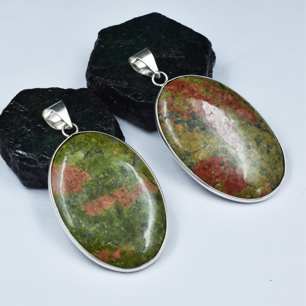 Natural 117.85 Carat Jasper CERTIFIED Pendant Oval Silver Pendant 925 Sterling AR-1719