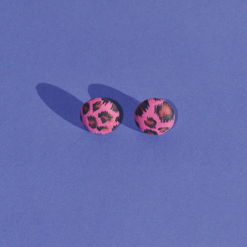 

сережка LEOPARD GEMMA, РОЖЕВА PINK FREE