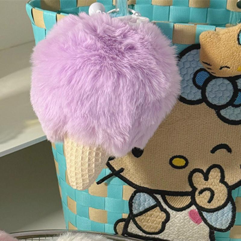 

Simulation Cartoon Ice Cream Keychain Cute Girl Bag Decoration Pendant Doll Gift