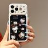 Leopard Print Drop-Proof KT Cat Case for iPhone 15/17/16 PROMAX