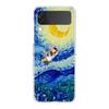 Art Van Gogh Starry Clear Phone Case For Samsung Galaxy Z Flip 4 Case Thin High Hard PC Shell on For Galaxy Z Flip 3 5G Cover