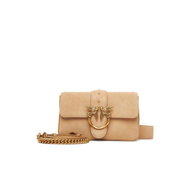 Сумка PINKO Love One Mini Slouchy Fl PE 25 PLTT 104340 A2CC бежевый