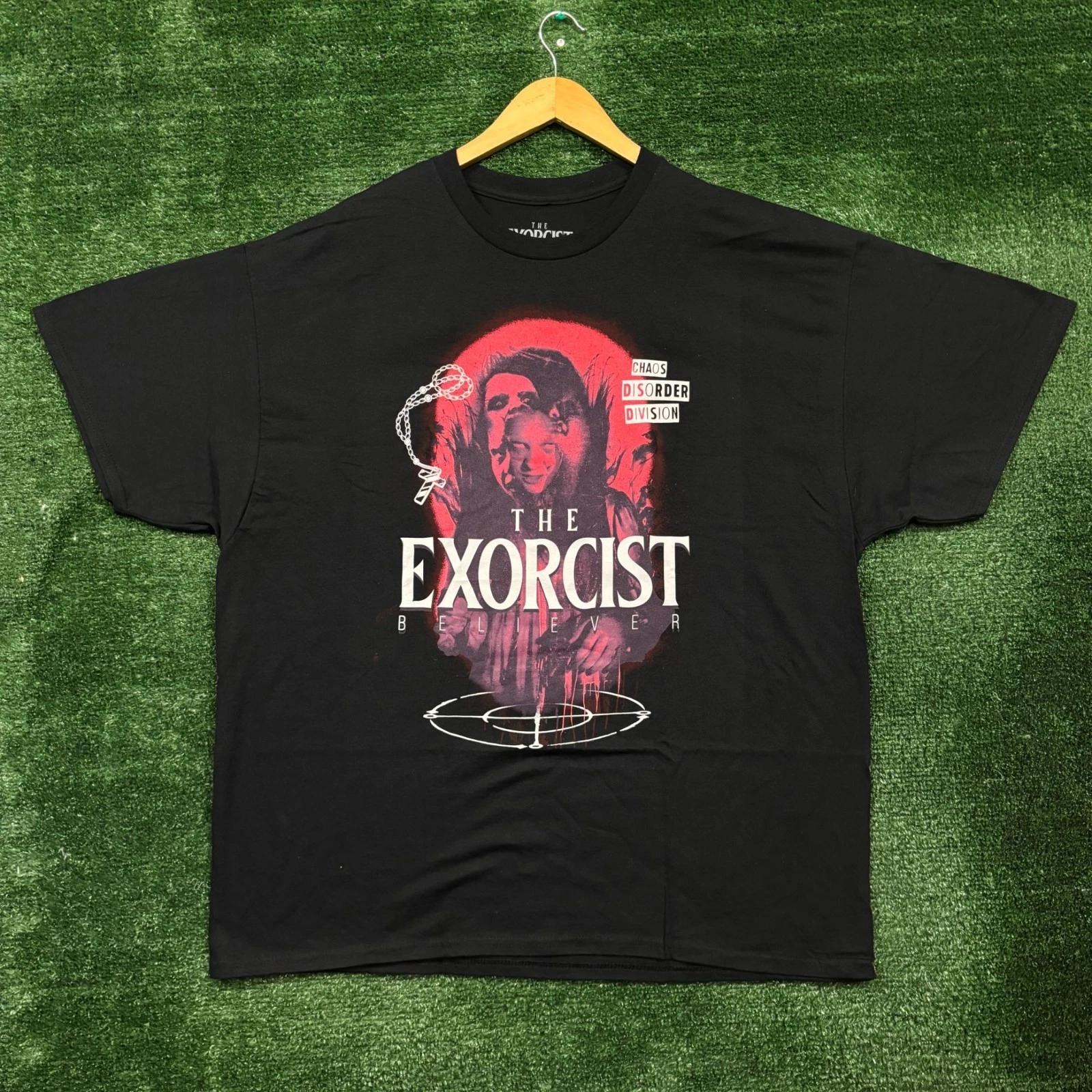 The Exorcist Believer Chaos Disorder Division Horror Movie T-Shirt Size 2XL S